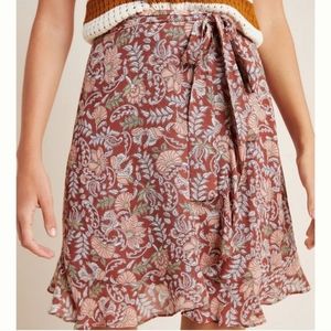 Anthropologie wrap skirt size large